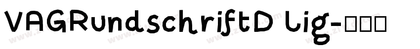VAGRundschriftD Lig字体转换